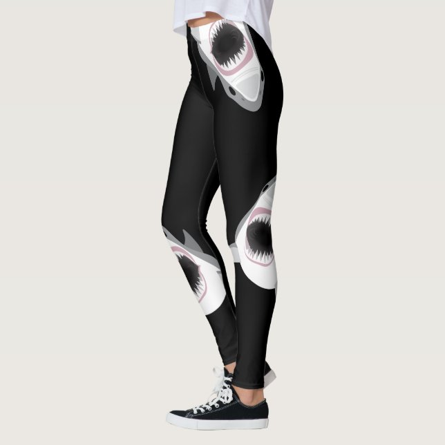 Leggings Mandíbulas de la mordedura del tiburón (Izquierda)