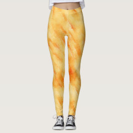 Leggings Mango rústico amarillo como pintura texturizada