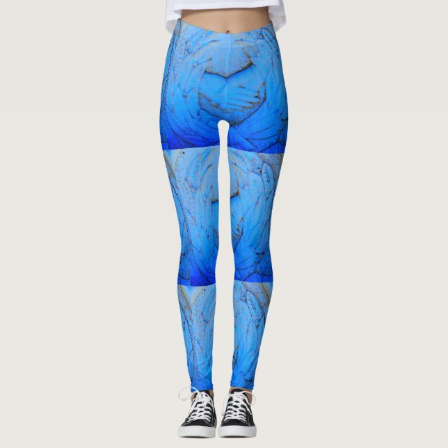 Leggings manos cruzadas azul (Anverso)