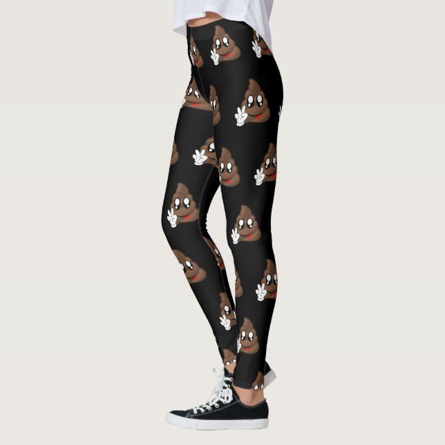 Leggings Manos del signo de la paz de la emoji del impulso (Izquierda)