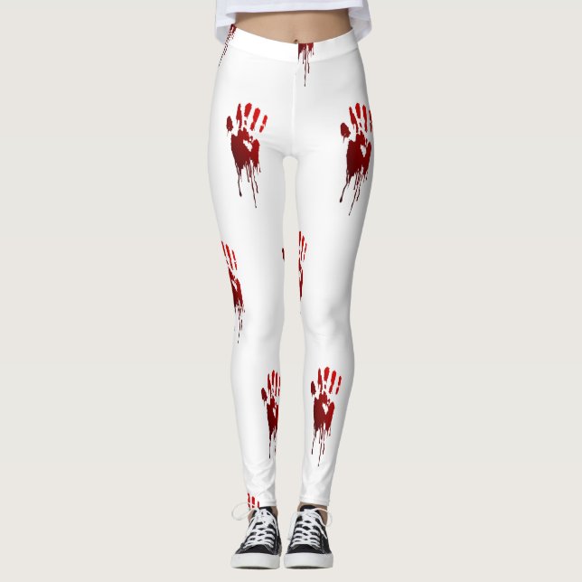 Leggings manos sangrientas de halloween (Anverso)