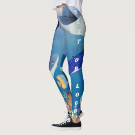 Leggings Manta oceánica tropical de mujeres Stingray