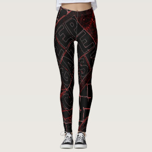 Leggings mantener negro el signo de cierre de la puerta