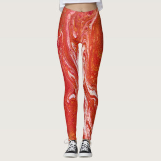 Leggings Mantener Un Conducción 1 Leyendas Rojas Vibrantes