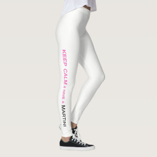 LEGGINGS "MANTENGAN LA CALMA Y TENGAN UN MARTINI"