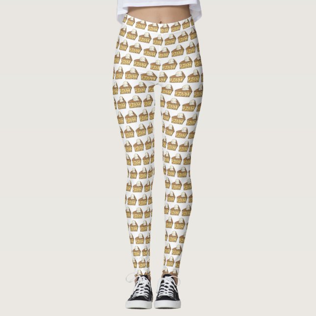 Leggings Manzana Pie A La Mode Ice Cream Pies Slice Postser (Anverso)