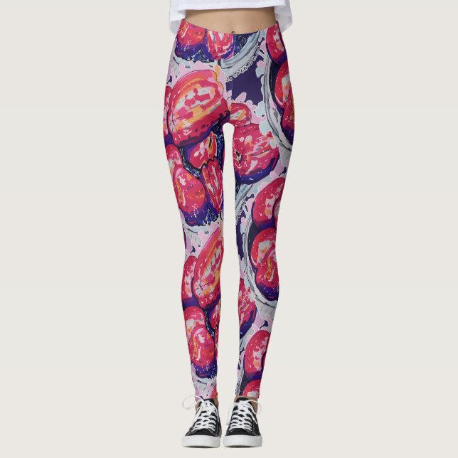 Leggings Manzanas Abstractas (Anverso)