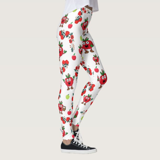 Leggings Manzanas de sonrisa alegres (Derecha)