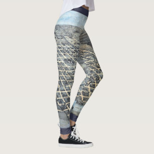 Leggings Mapa aéreo antiguo de la ciudad de Austin, Texas d