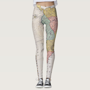 Leggings Mapa antiguo inspirado (8)