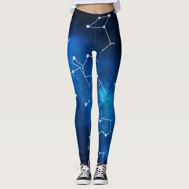 Leggings Mapa Celeste Constelación Amante de la Astronomía (Anverso)