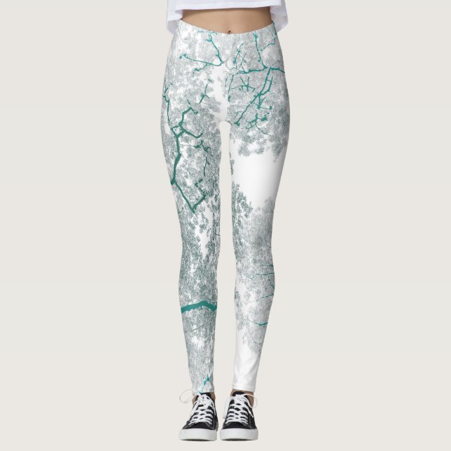 Leggings Mapa de árboles 3 (Anverso)