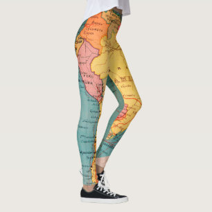 Leggings Mapa de cosecha Sudamérica Brasil Argentina 