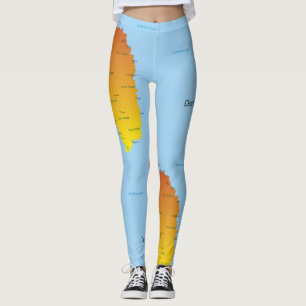Leggings Mapa De Dominica