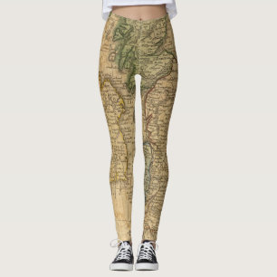 Leggings Mapa de Escocia y de Irlanda