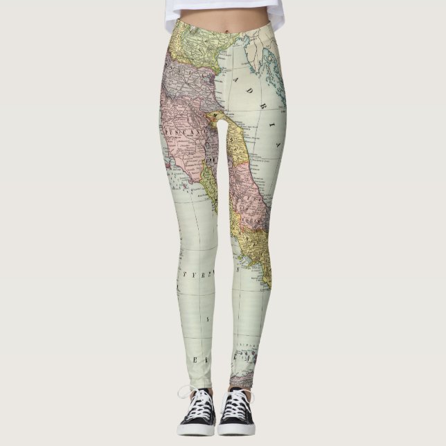 Leggings Mapa de Italia (Anverso)