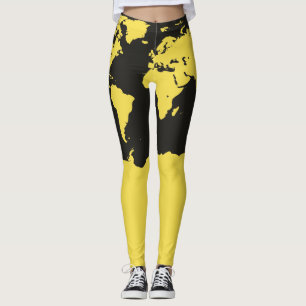 Leggings Mapa del mundo