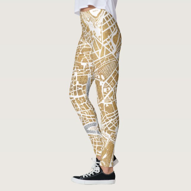 Leggings Mapa dorado de la ciudad de Roma (Izquierda)