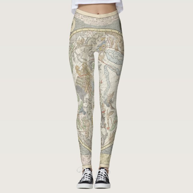 Leggings Mapa estelar celeste Constelación de zodiaco I (Anverso)