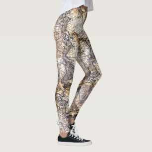 Leggings Mapas sesgados