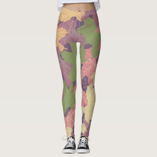 LEGGINGS MAPLE LEAVES HELLO AUTUMN