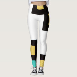 Leggings 【mapper #4】レギンス 抽象画 モダン レトロ