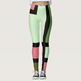 Leggings mapper #5 レギンス 抽象画 幾何学 モダン