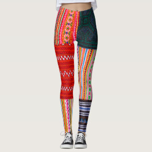 Leggings Maqueta Multicolor: Cuchillo de estilo asiático.