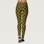 Leggings Maquillaje tartán amarillo chapa<br><div class="desc">MacLeod clan tartan amarillo chapa negra</div>