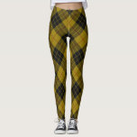 Leggings Maquillaje tartán amarillo chapa<br><div class="desc">MacLeod clan tartan amarillo chapa negra</div>