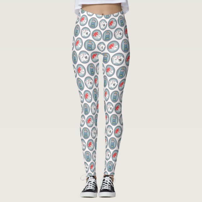 Leggings Máquina de ranura para cartas de juegos de casino  (Anverso)