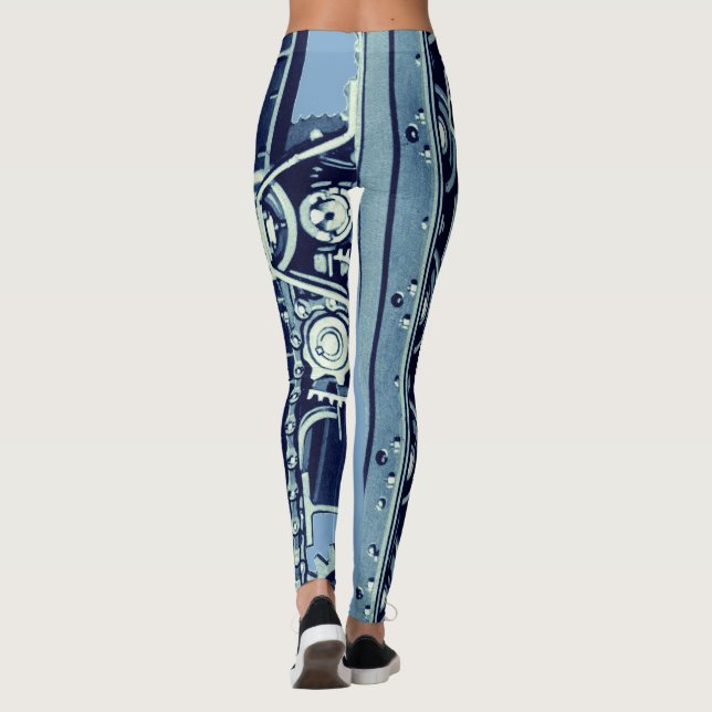 Leggings Maquinaria de máquinas mecánicas Caterpillar (Reverso)