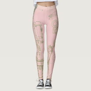 Leggings Maquinaria Ingeniería Industrial Robótica Diseño