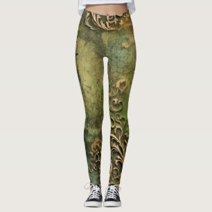 Leggings Maquinaria Steampunk Esmeralda Rústica