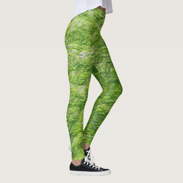 Leggings Mar Moss Naturaleza Verde Náutica Cute Girly (Derecha)