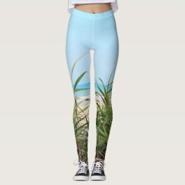 Leggings mar, playa, palmera, naturaleza, verano, árbol, tr