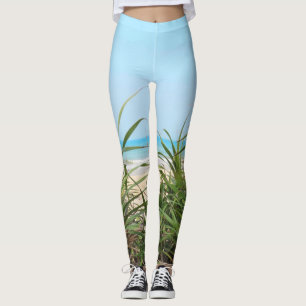 Leggings mar, playa, palmera, naturaleza, verano, árbol, tr