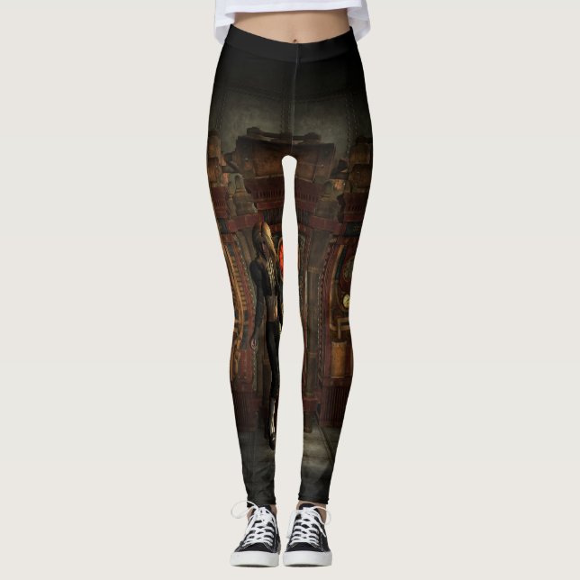 Leggings Maravilloso diseño de steampunk (Anverso)