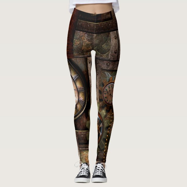 Leggings Maravilloso diseño de steampunk (Anverso)