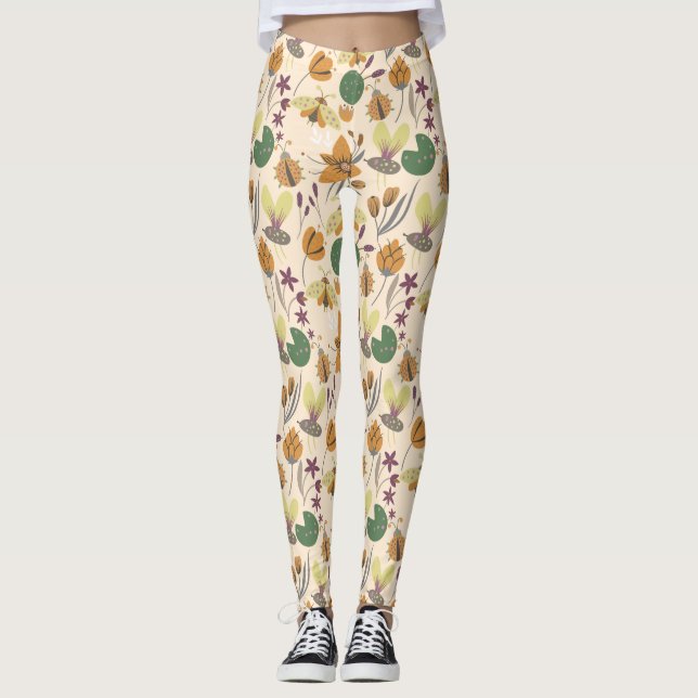 Leggings Maravilloso patrón de verano (Anverso)