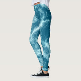 Leggings Marble azul