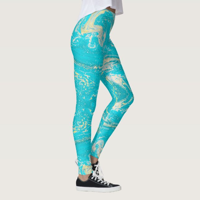 Leggings Marble azul (Derecha)