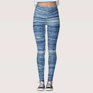 Leggings Marble azul