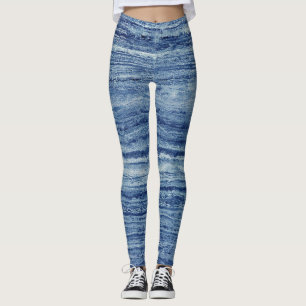 Leggings Marble azul
