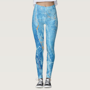 Leggings Marble Elegance: Superficie texturada natural.