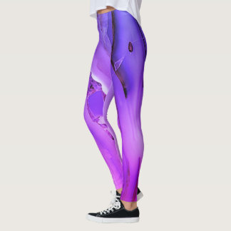 Leggings Marble púrpura exótico