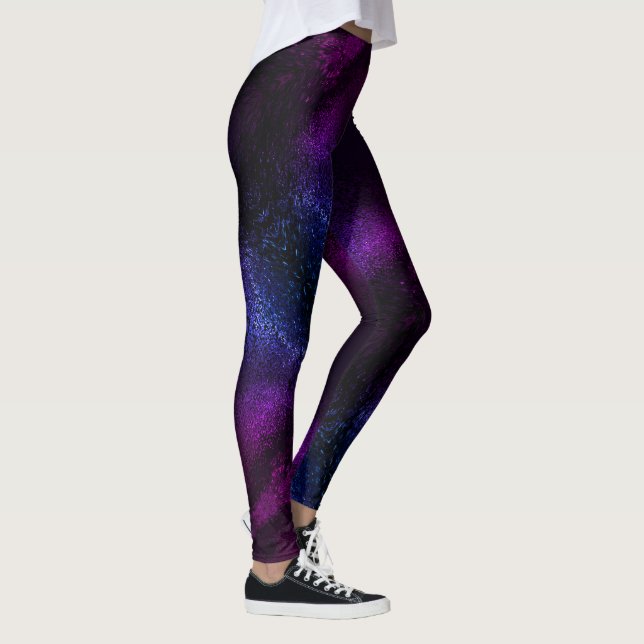 Leggings Marca púrpura de Waveline de las polainas de Ombre (Derecha)