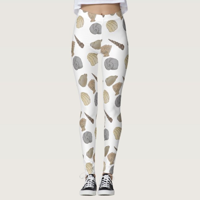Leggings Marcas acuáticas costeras (Anverso)