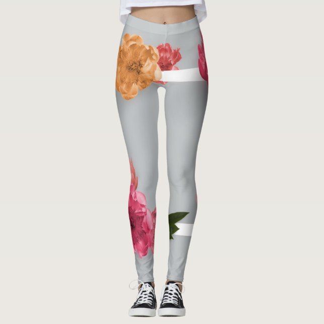 Leggings Marco de flor (Anverso)