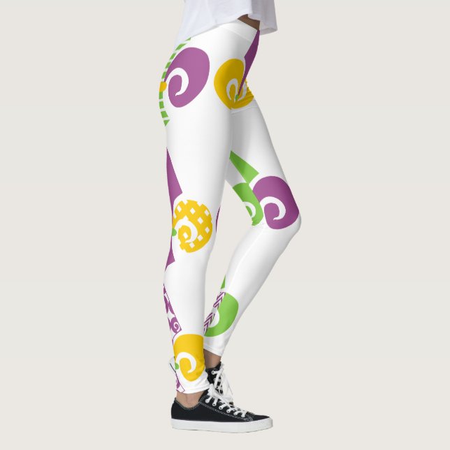 Leggings Mardi Gras Fleur de Lis (Derecha)